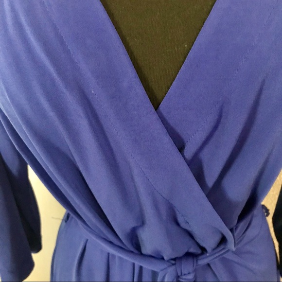 ABstudio Blue V-neck Dress. Size XL. - Picture 4 of 8
